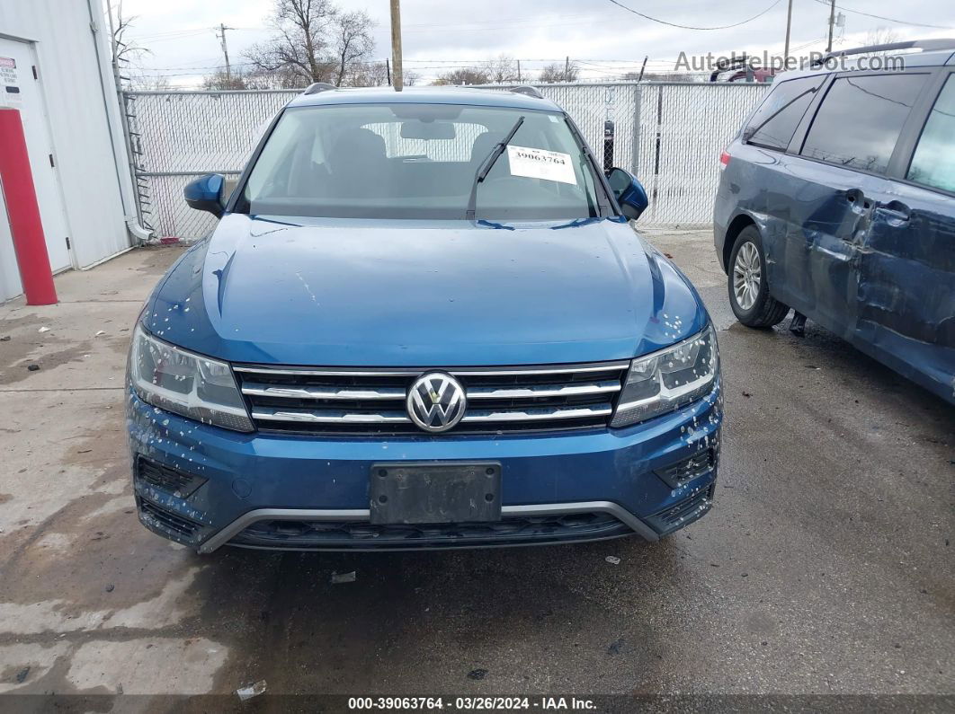 2018 Volkswagen Tiguan 2.0t Se/2.0t Sel Blue vin: 3VV2B7AX8JM167620