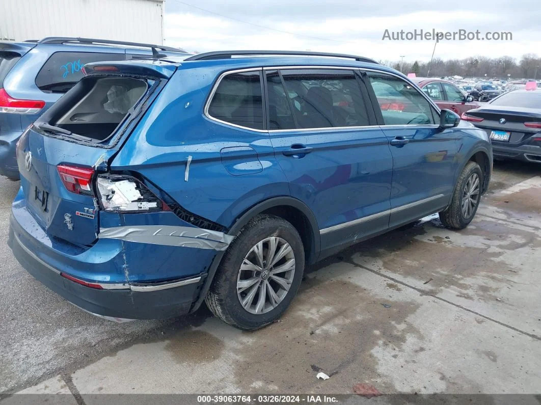 2018 Volkswagen Tiguan 2.0t Se/2.0t Sel Синий vin: 3VV2B7AX8JM167620