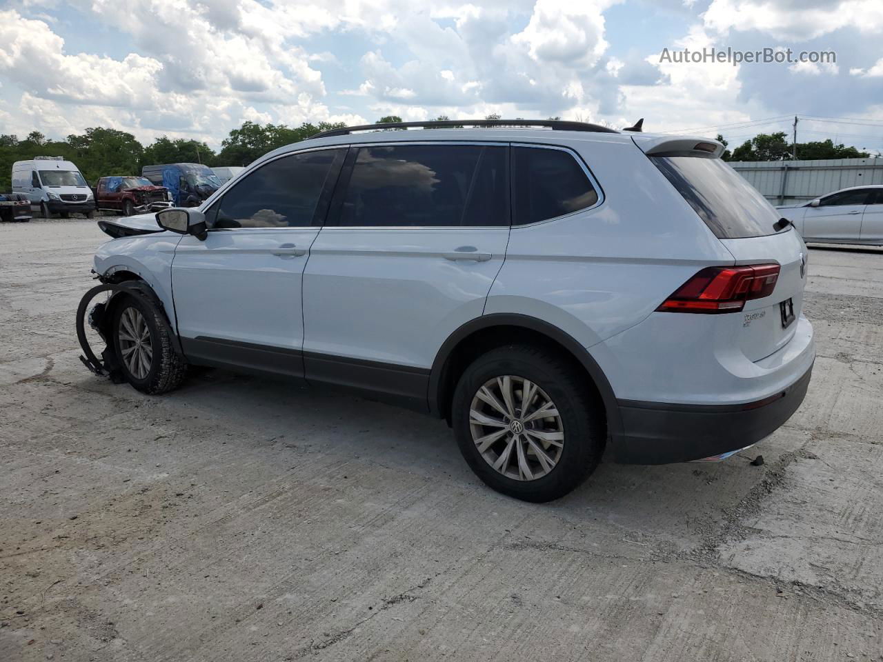 2019 Volkswagen Tiguan Se Gray vin: 3VV2B7AX8KM068863