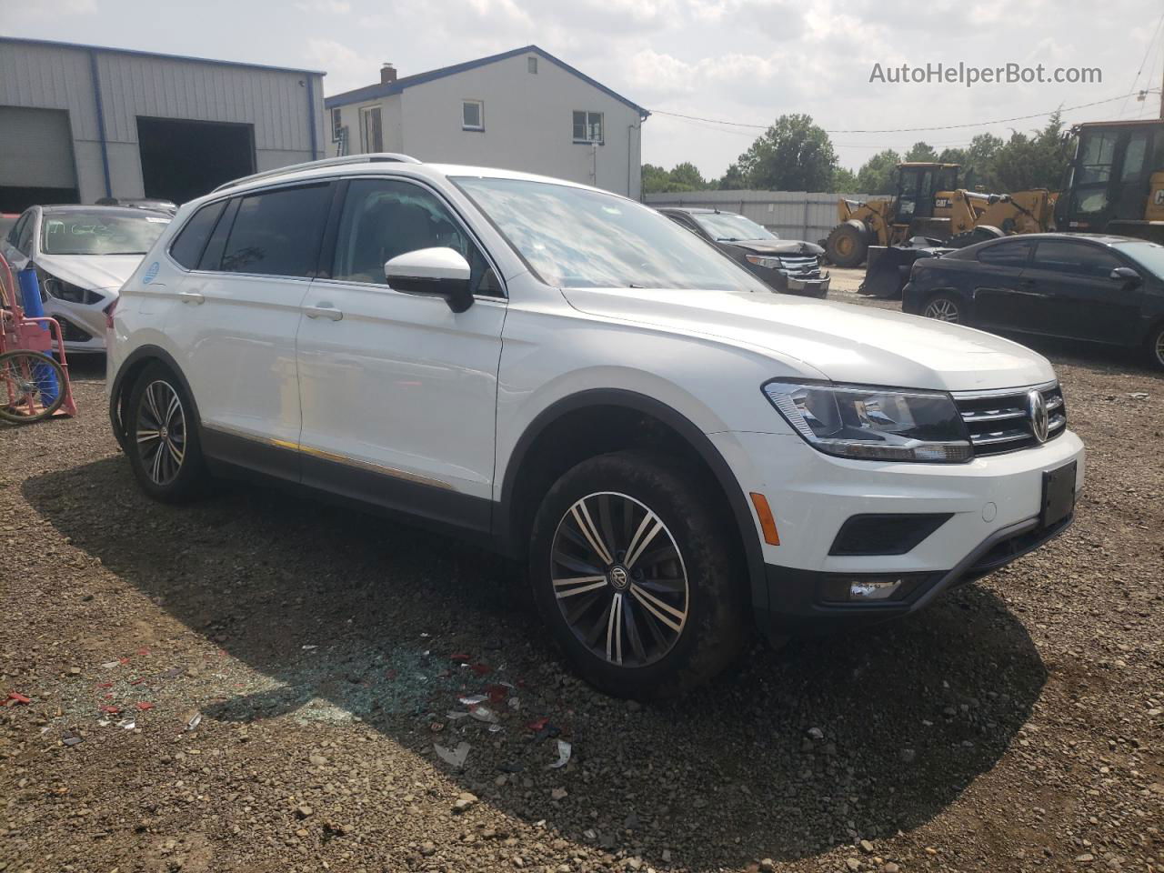 2019 Volkswagen Tiguan Se White vin: 3VV2B7AX8KM147465