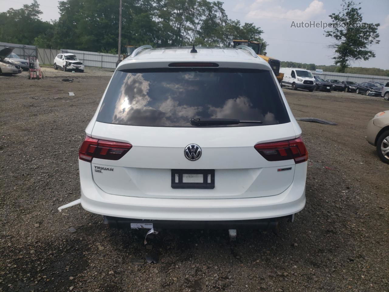 2019 Volkswagen Tiguan Se Белый vin: 3VV2B7AX8KM147465