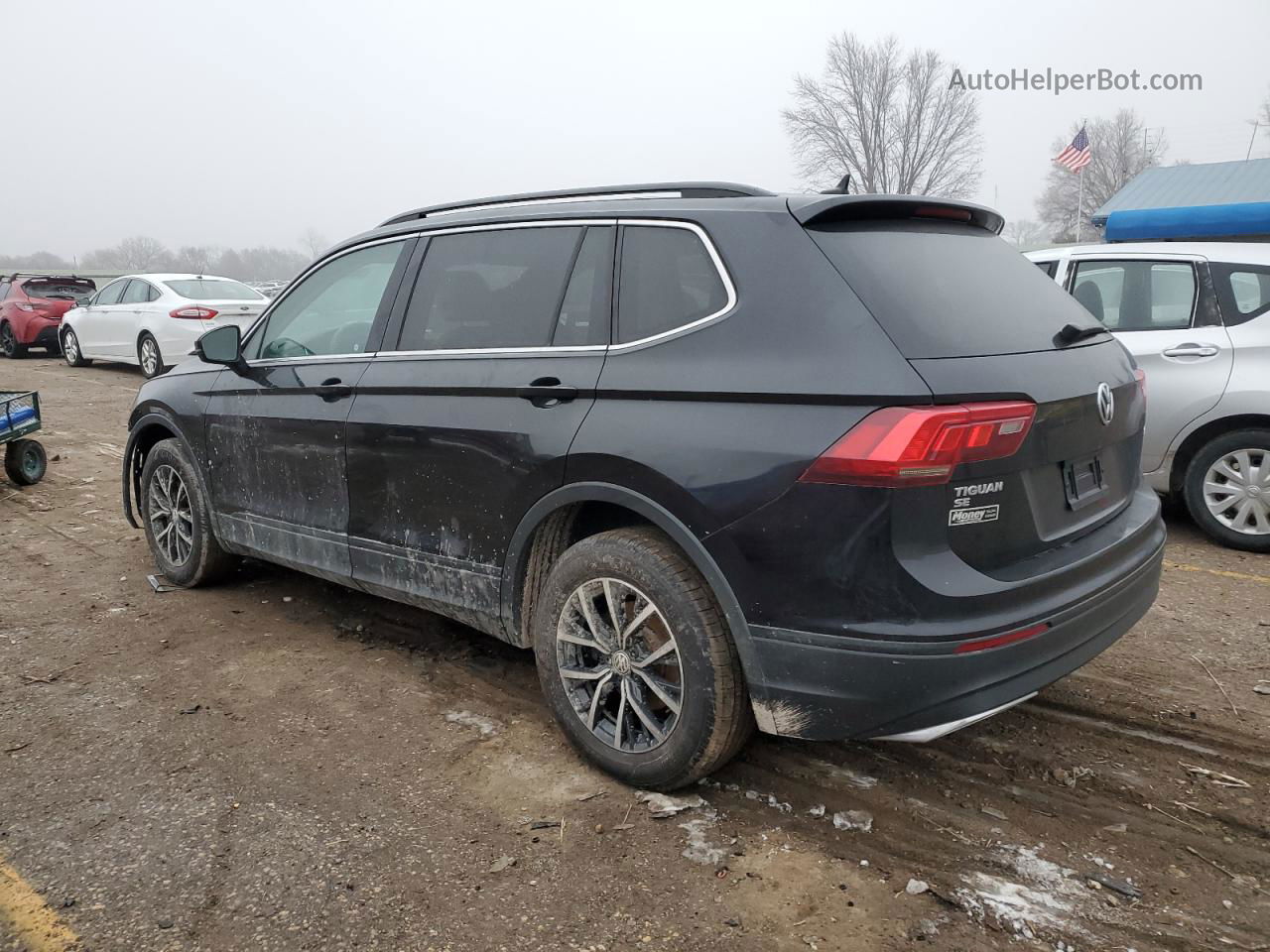 2019 Volkswagen Tiguan Se Black vin: 3VV2B7AX8KM185522