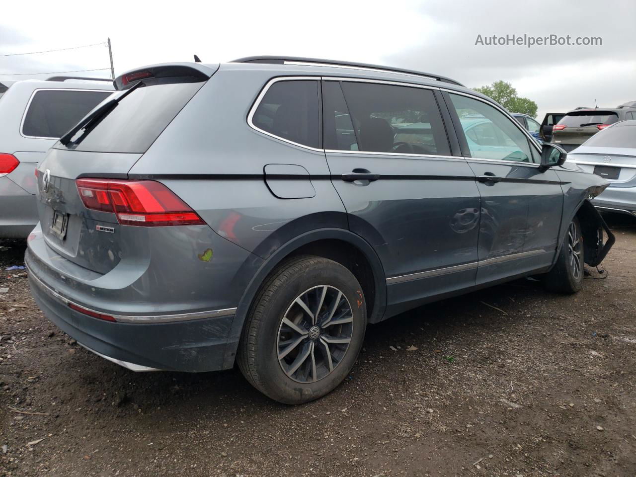 2021 Volkswagen Tiguan Se Gray vin: 3VV2B7AX8MM094933