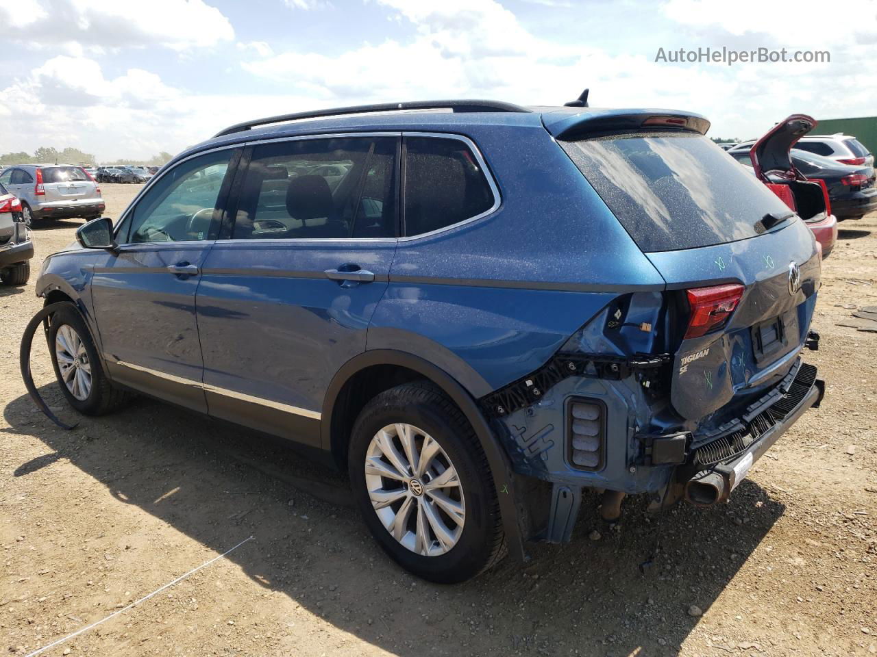 2018 Volkswagen Tiguan Se Blue vin: 3VV2B7AX9JM081488