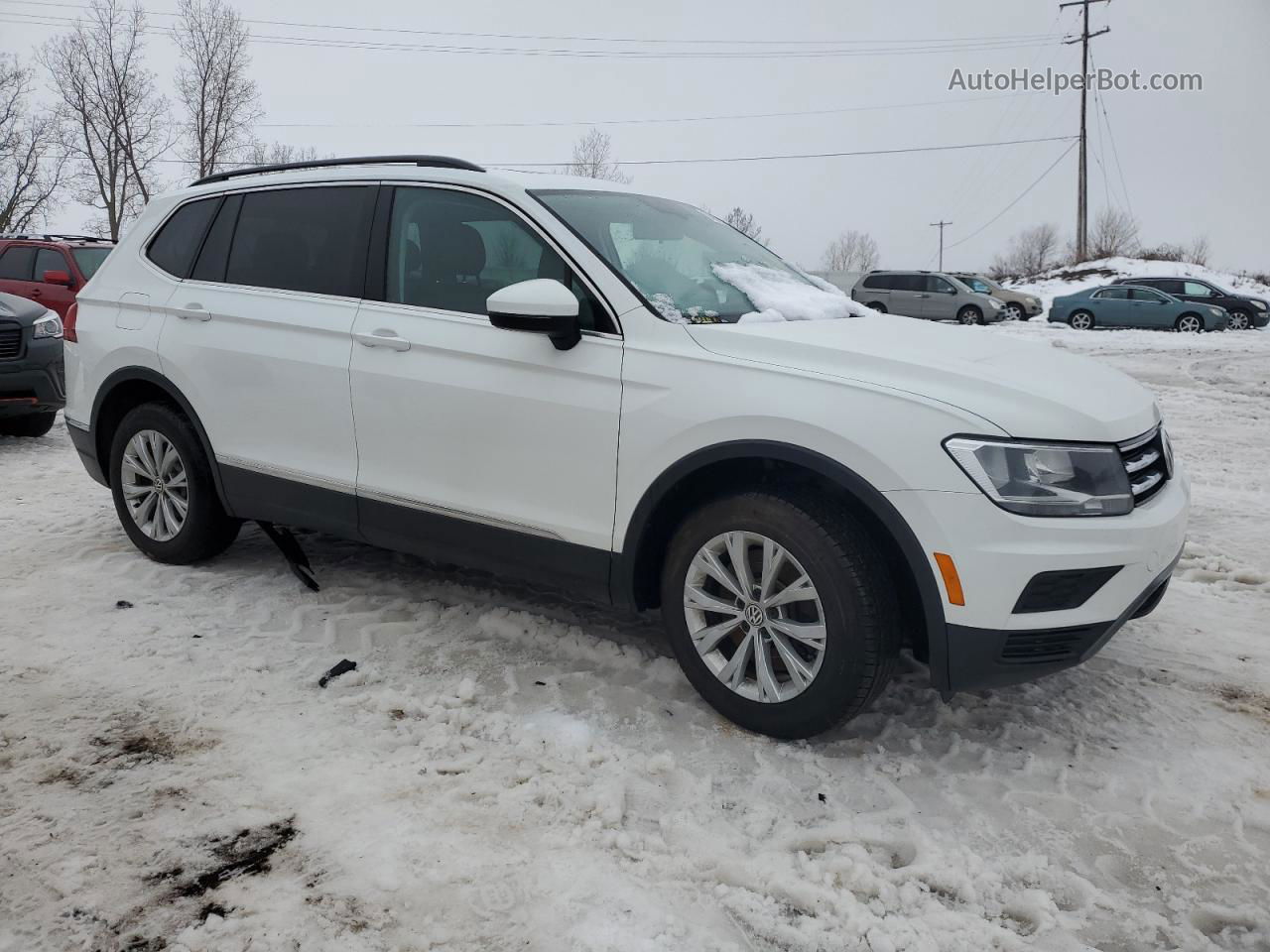 2018 Volkswagen Tiguan Se Белый vin: 3VV2B7AX9JM106194