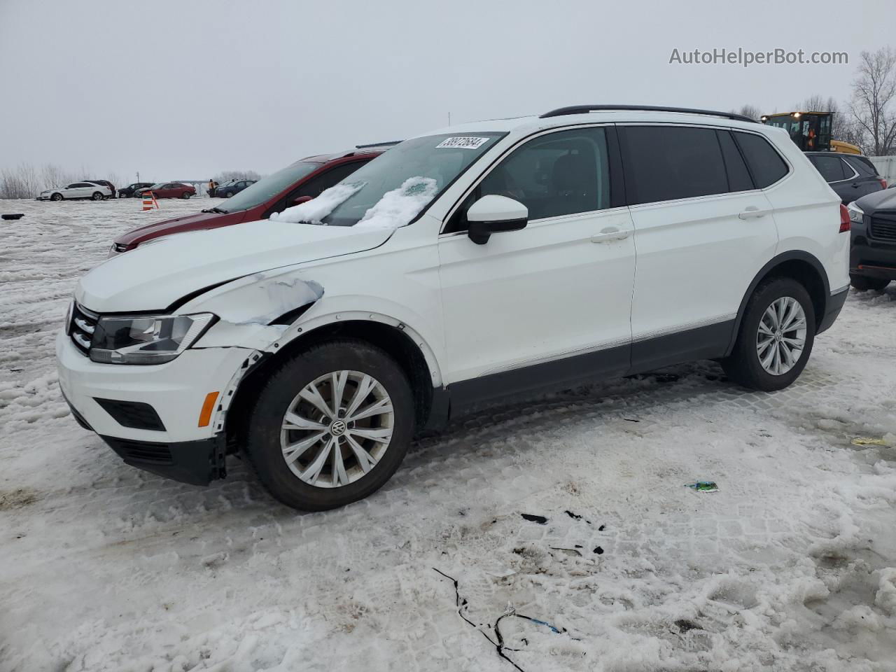 2018 Volkswagen Tiguan Se White vin: 3VV2B7AX9JM106194