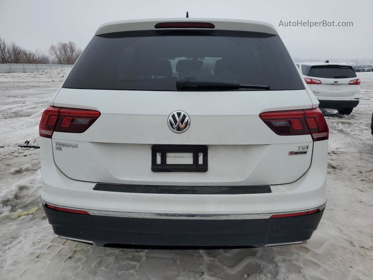 2018 Volkswagen Tiguan Se Белый vin: 3VV2B7AX9JM106194