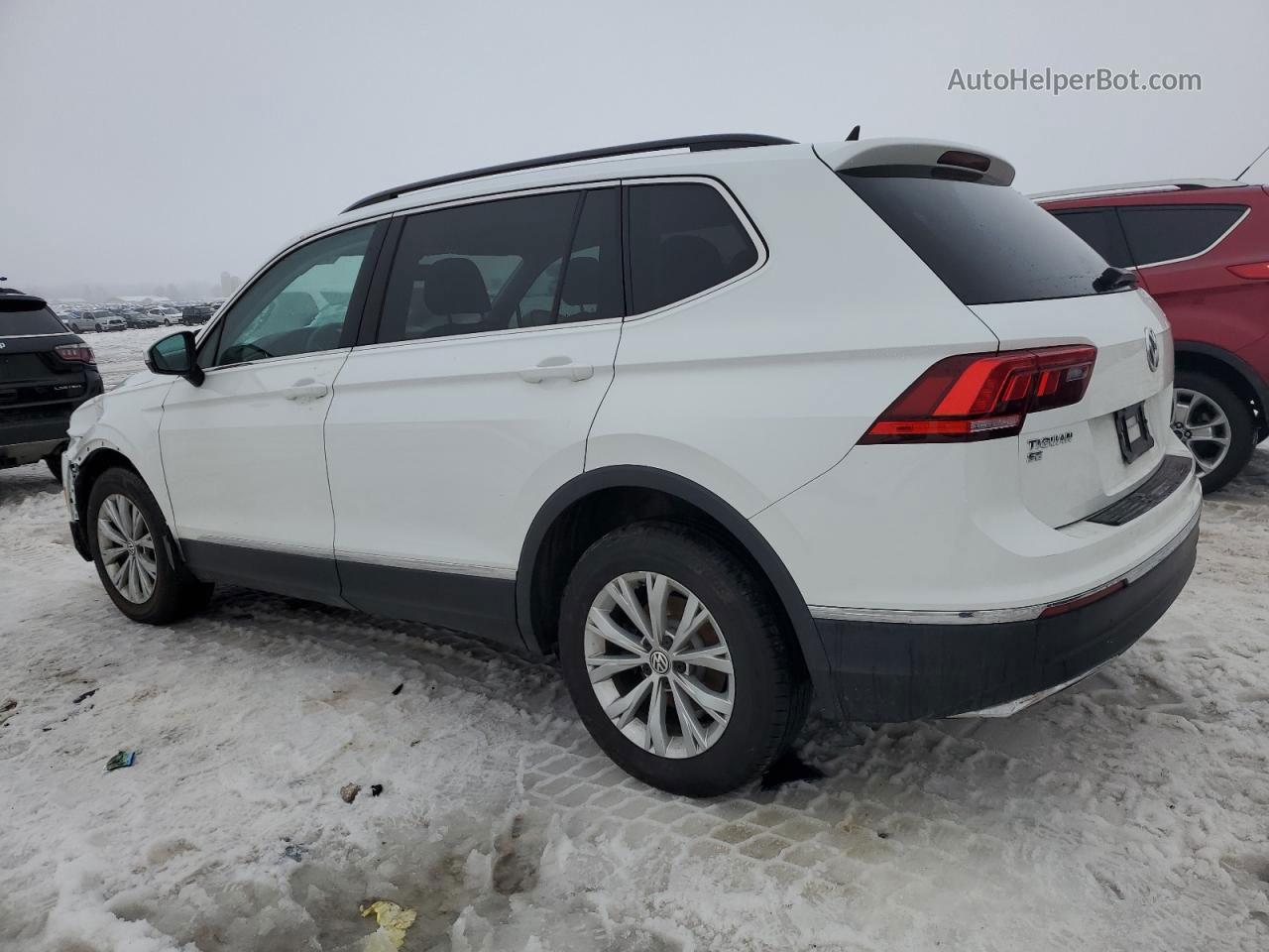 2018 Volkswagen Tiguan Se White vin: 3VV2B7AX9JM106194