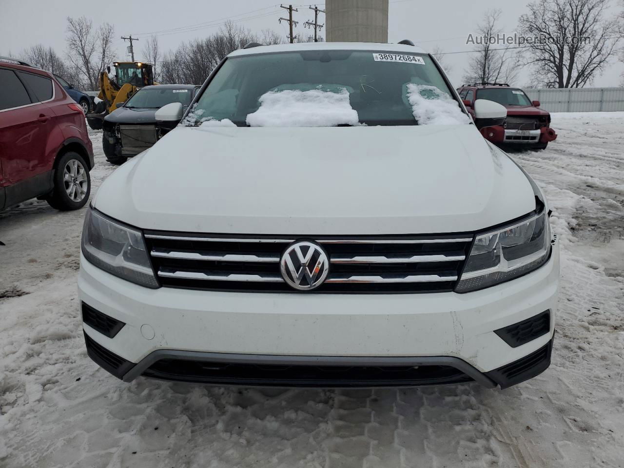 2018 Volkswagen Tiguan Se Белый vin: 3VV2B7AX9JM106194