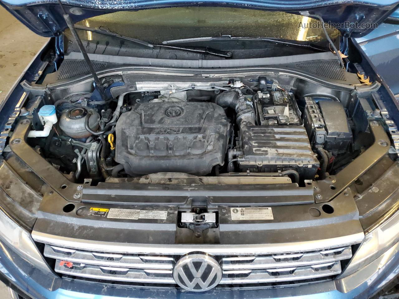 2019 Volkswagen Tiguan Se Blue vin: 3VV2B7AX9KM017369