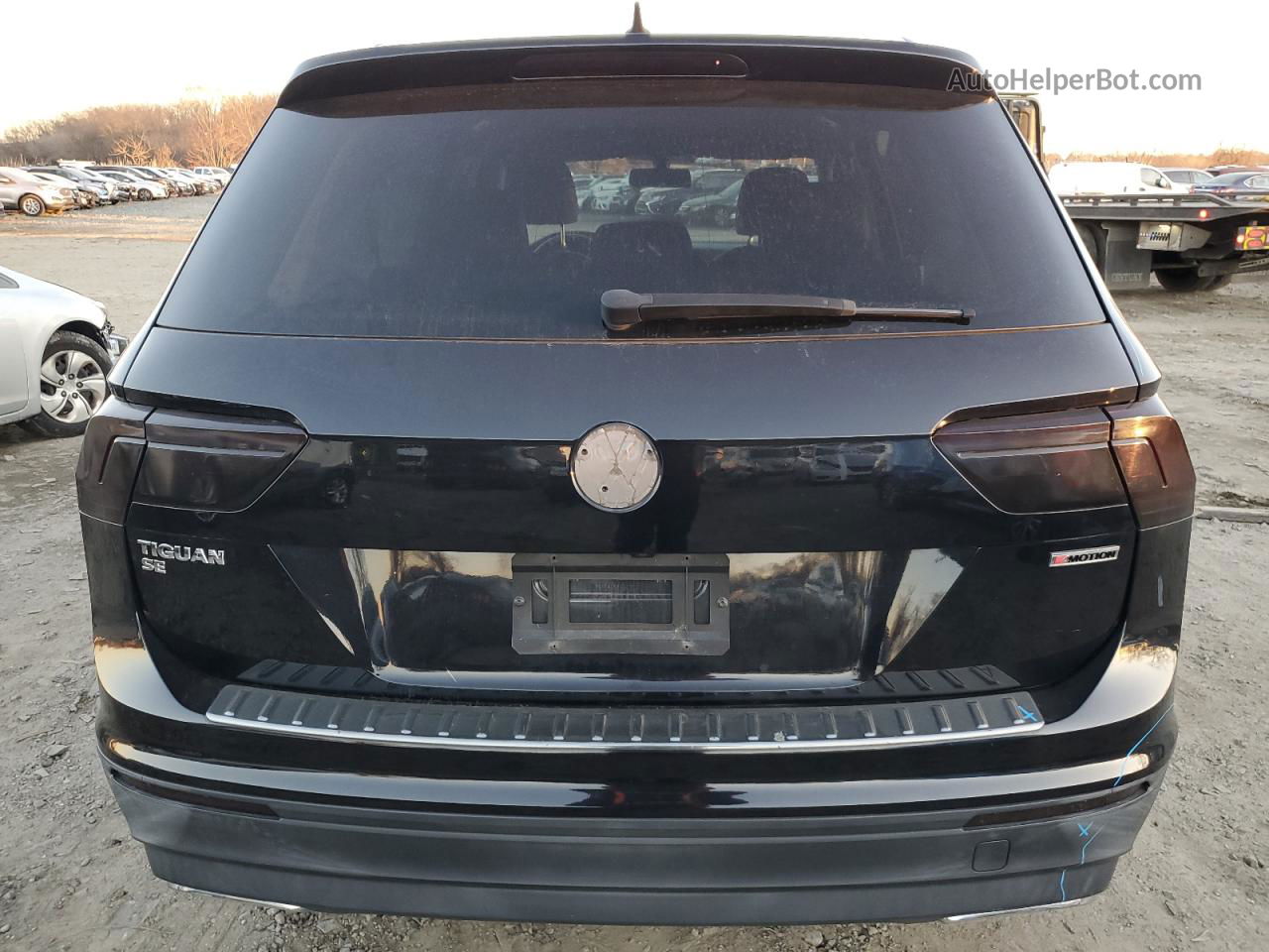 2019 Volkswagen Tiguan Se Черный vin: 3VV2B7AX9KM028565