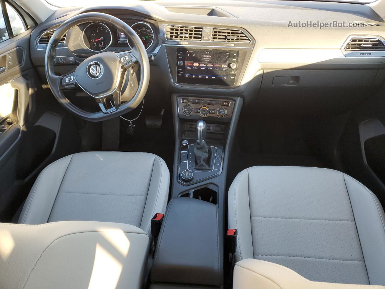 2019 Volkswagen Tiguan Se White vin: 3VV2B7AX9KM045155