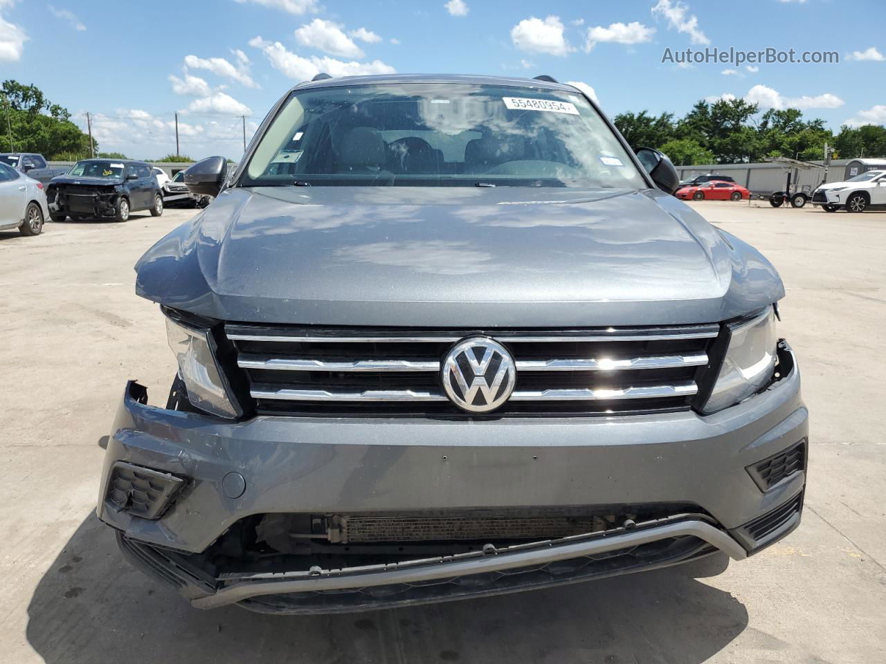 2019 Volkswagen Tiguan Se Gray vin: 3VV2B7AX9KM072002