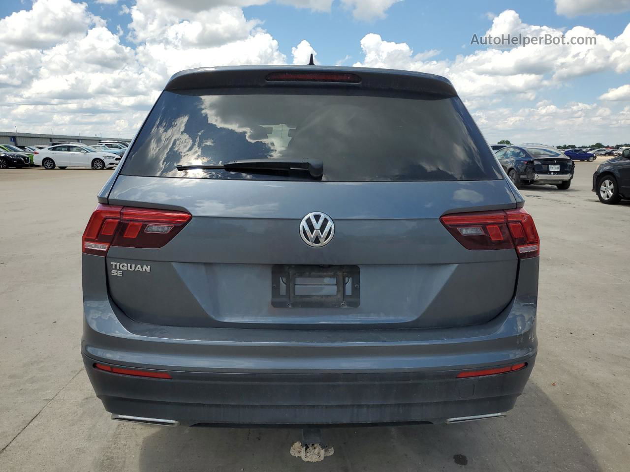 2019 Volkswagen Tiguan Se Gray vin: 3VV2B7AX9KM072002