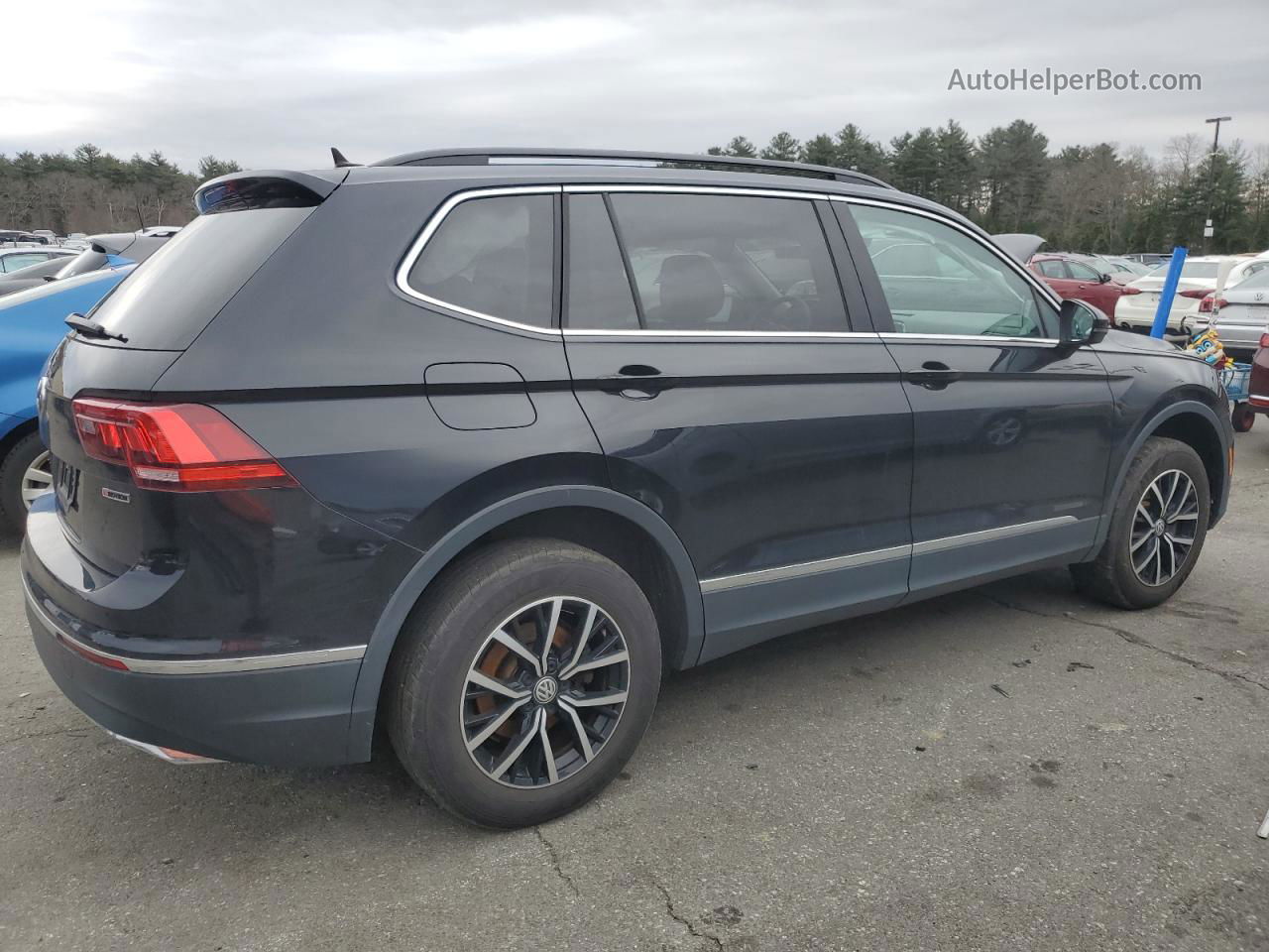 2021 Volkswagen Tiguan Se Черный vin: 3VV2B7AX9MM038466