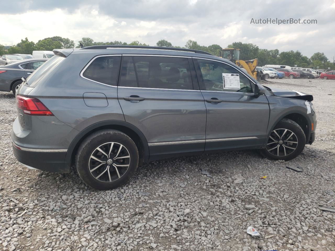 2021 Volkswagen Tiguan Se Серый vin: 3VV2B7AX9MM107818