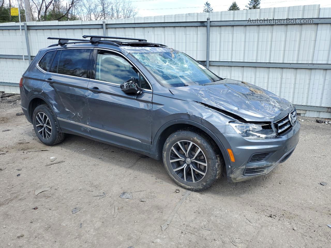 2021 Volkswagen Tiguan Se Gray vin: 3VV2B7AX9MM131181