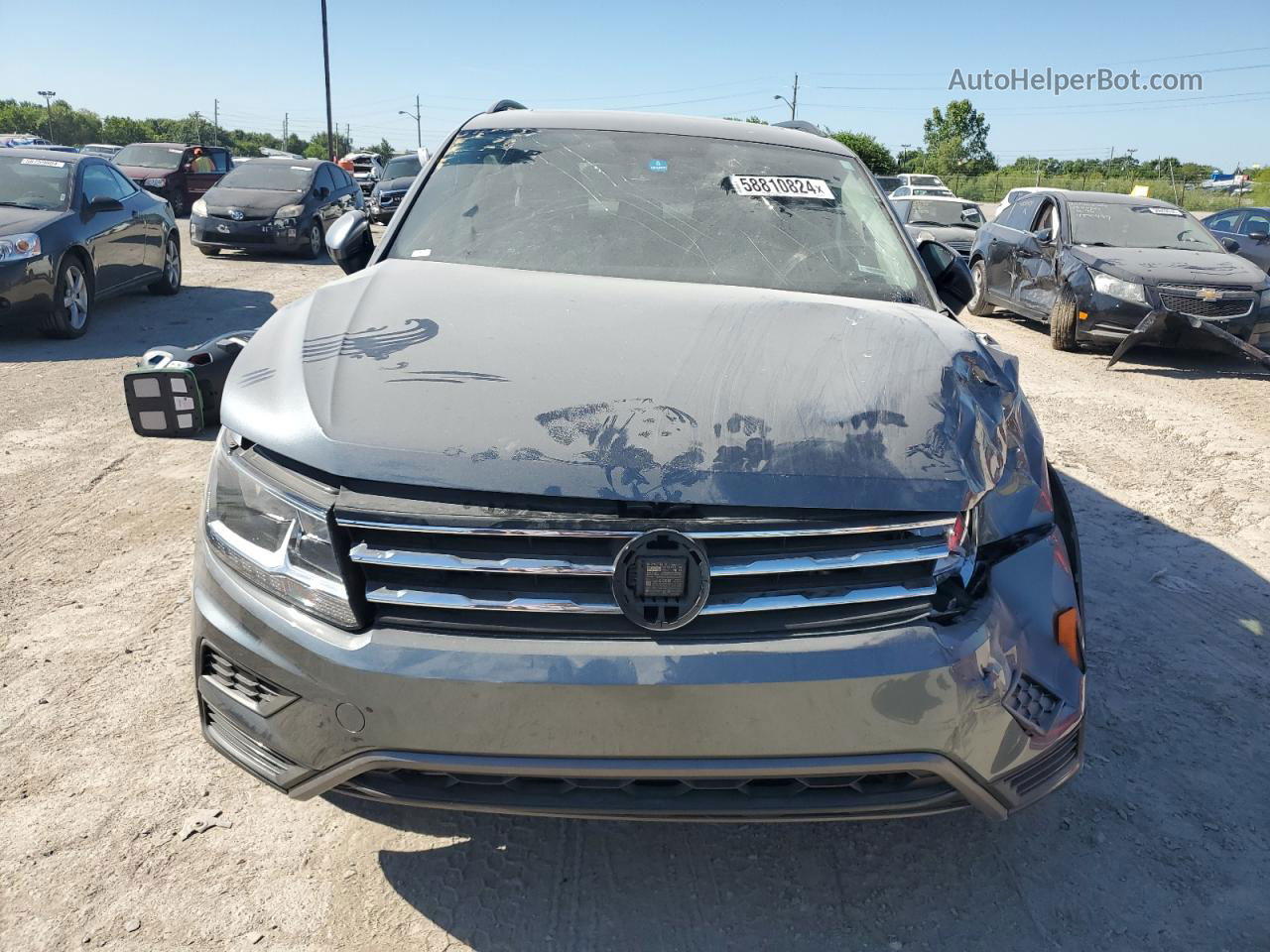 2021 Volkswagen Tiguan Se Серый vin: 3VV2B7AX9MM135473