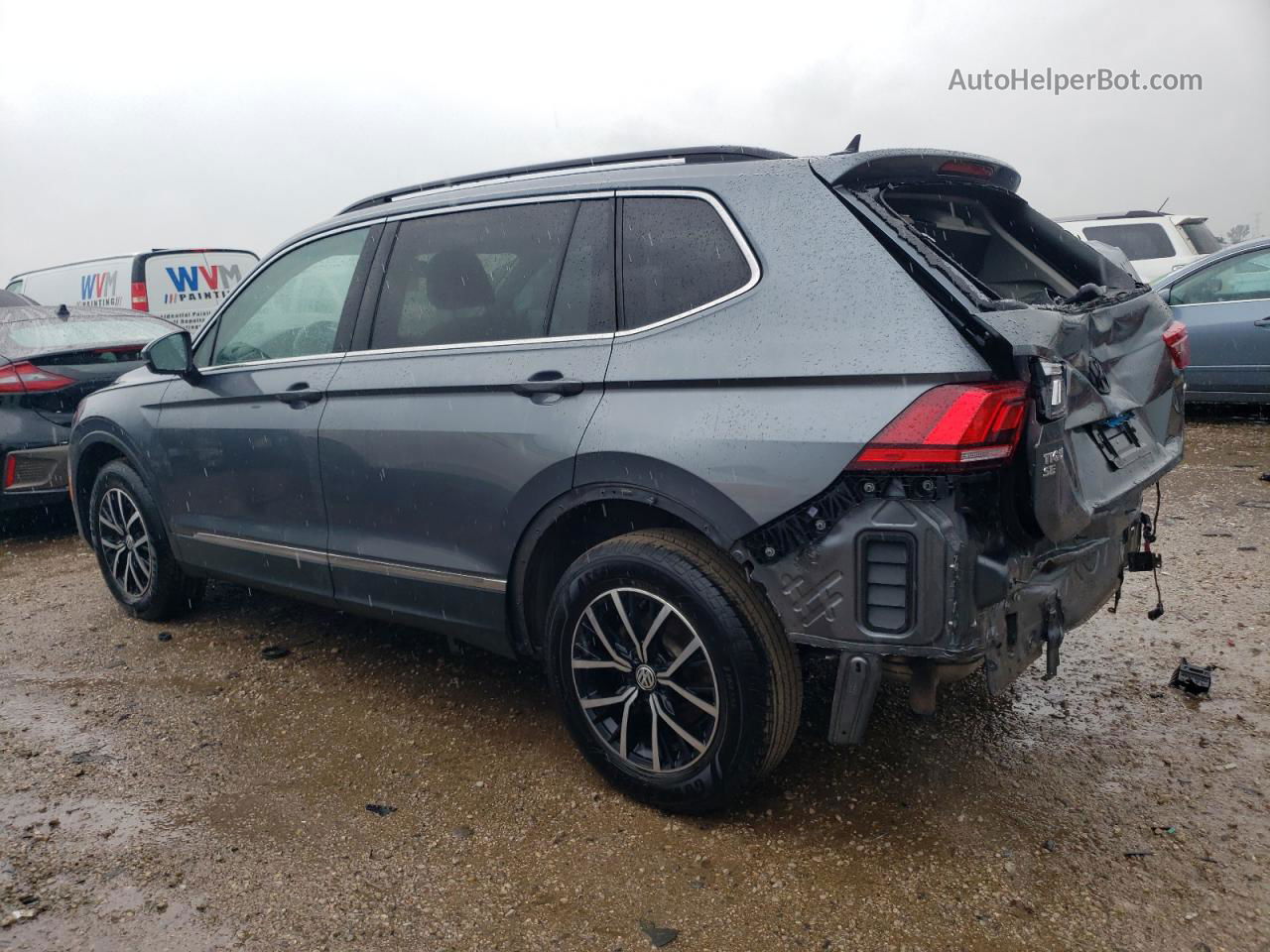 2021 Volkswagen Tiguan Se Gray vin: 3VV2B7AX9MM152838