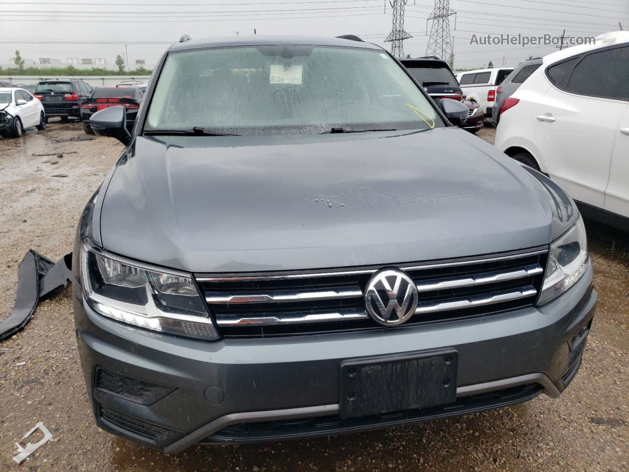 2021 Volkswagen Tiguan Se Gray vin: 3VV2B7AX9MM152838