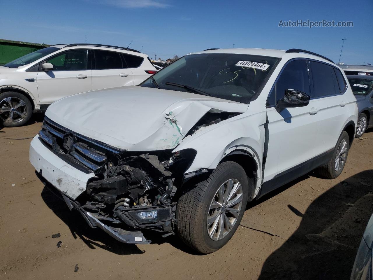 2018 Volkswagen Tiguan Se White vin: 3VV2B7AXXJM000546