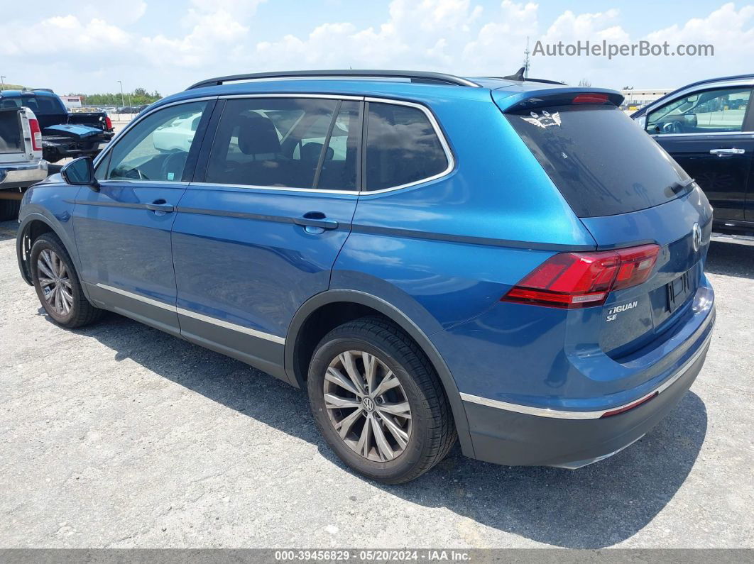 2018 Volkswagen Tiguan 2.0t Se/2.0t Sel Синий vin: 3VV2B7AXXJM007903