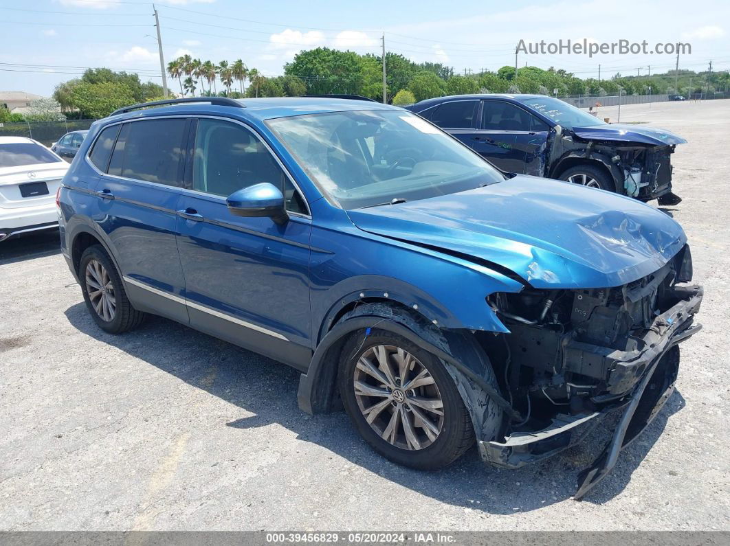 2018 Volkswagen Tiguan 2.0t Se/2.0t Sel Синий vin: 3VV2B7AXXJM007903