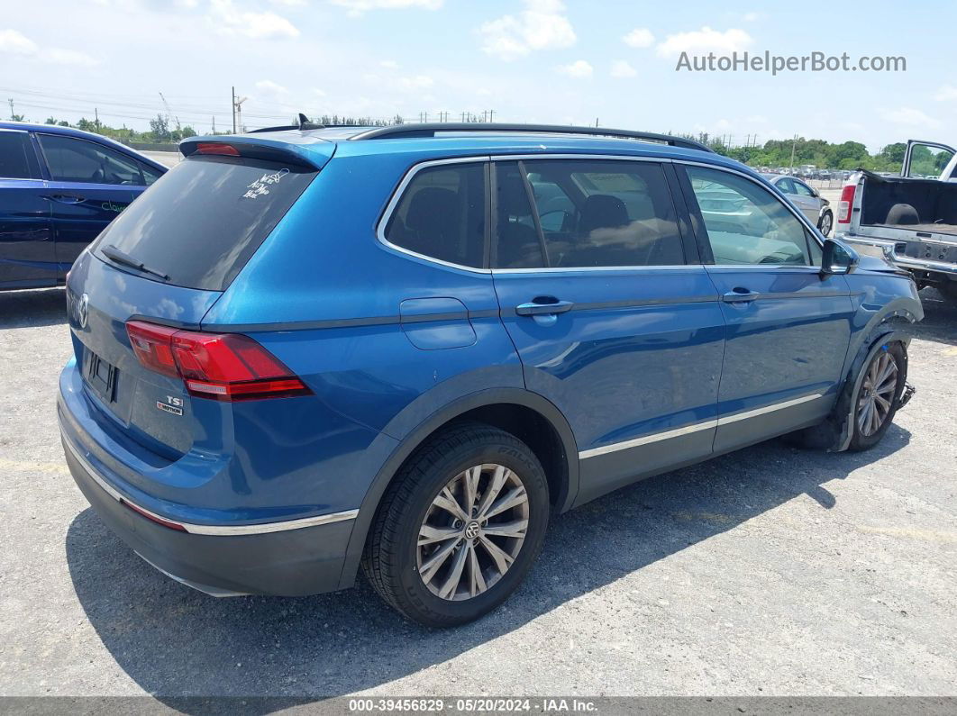 2018 Volkswagen Tiguan 2.0t Se/2.0t Sel Синий vin: 3VV2B7AXXJM007903