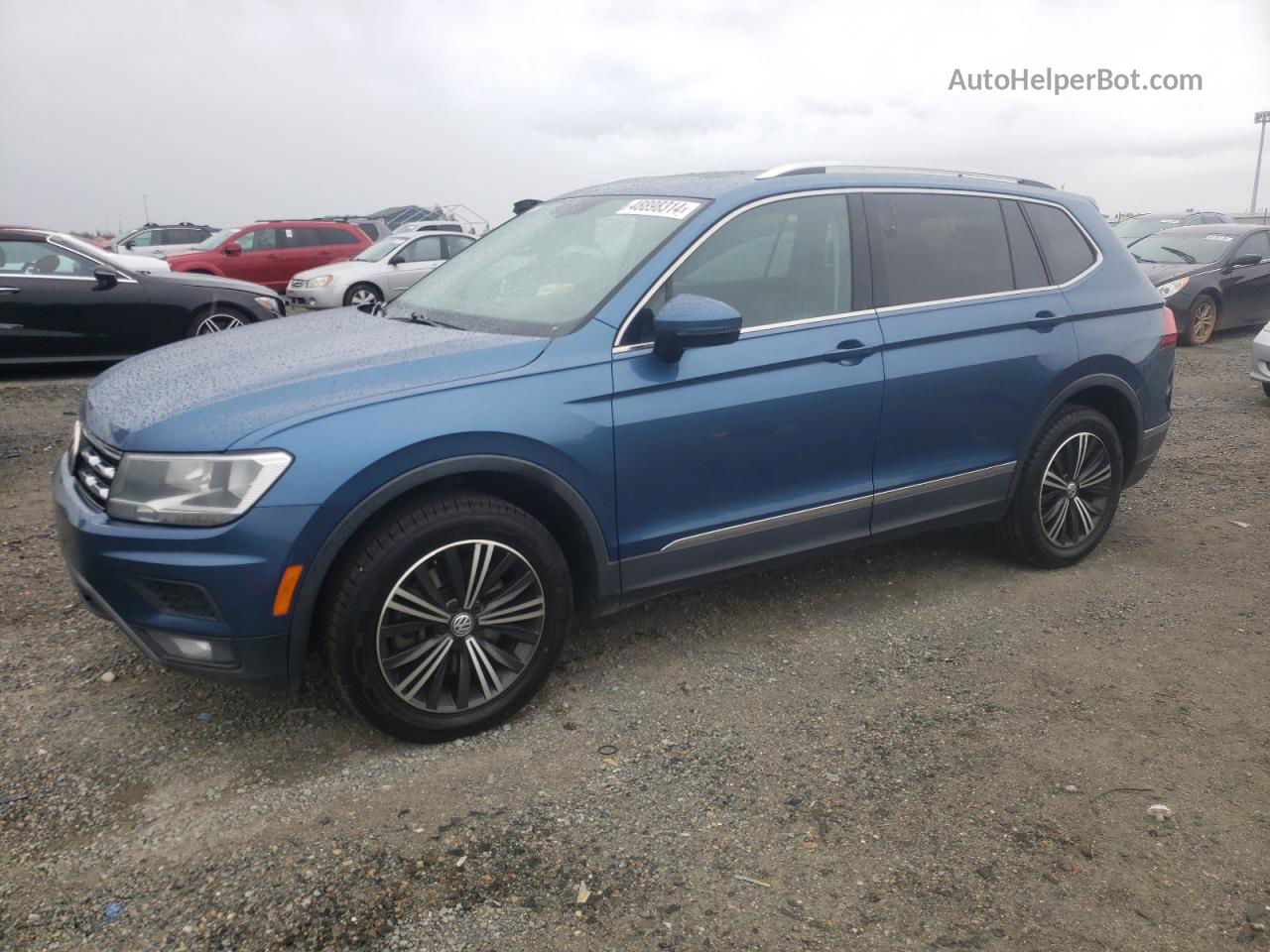 2018 Volkswagen Tiguan Se Blue vin: 3VV2B7AXXJM066501