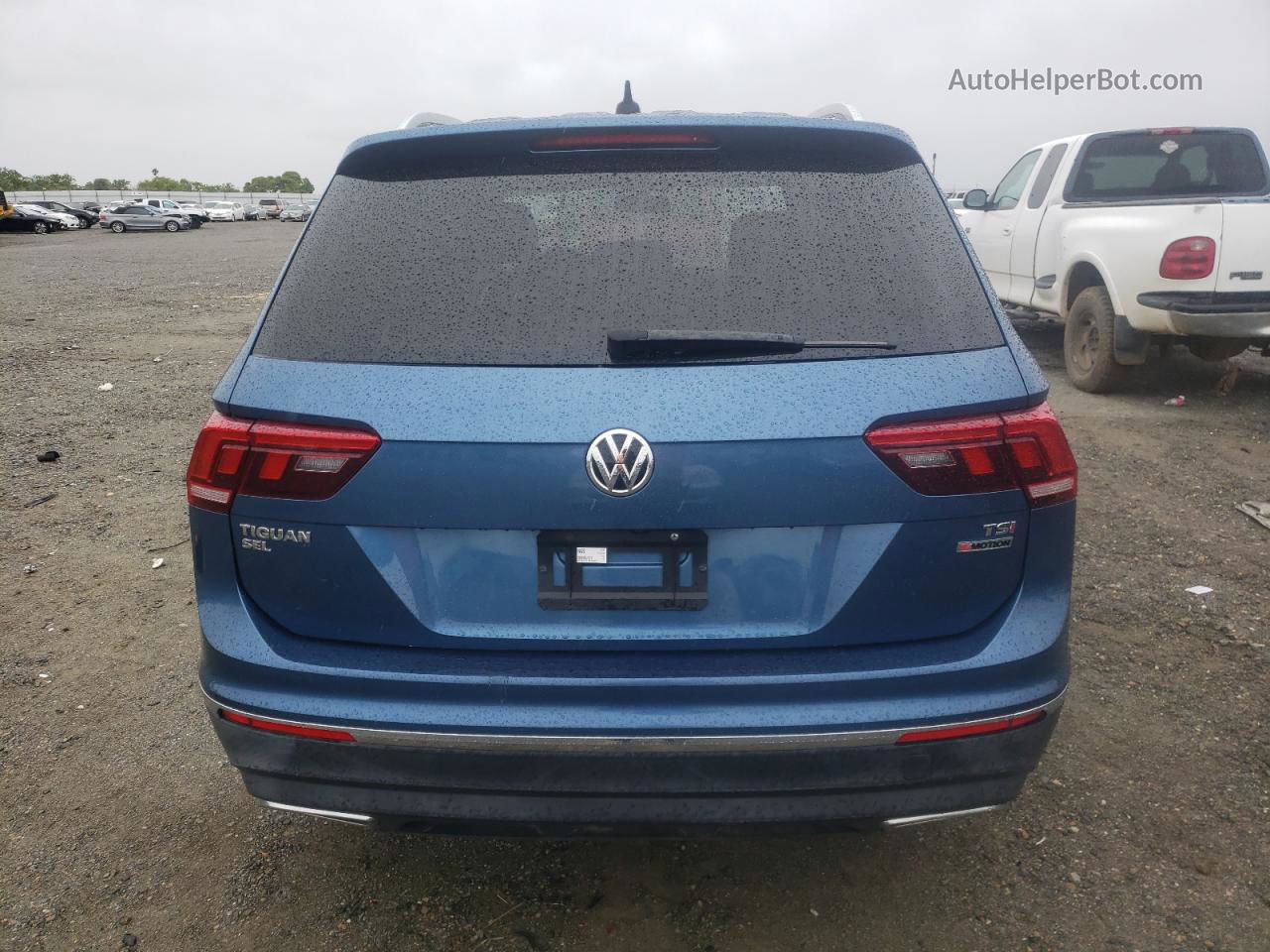 2018 Volkswagen Tiguan Se Blue vin: 3VV2B7AXXJM066501