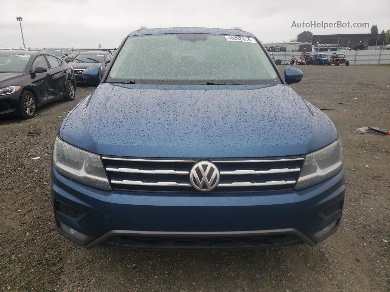 2018 Volkswagen Tiguan Se Blue vin: 3VV2B7AXXJM066501