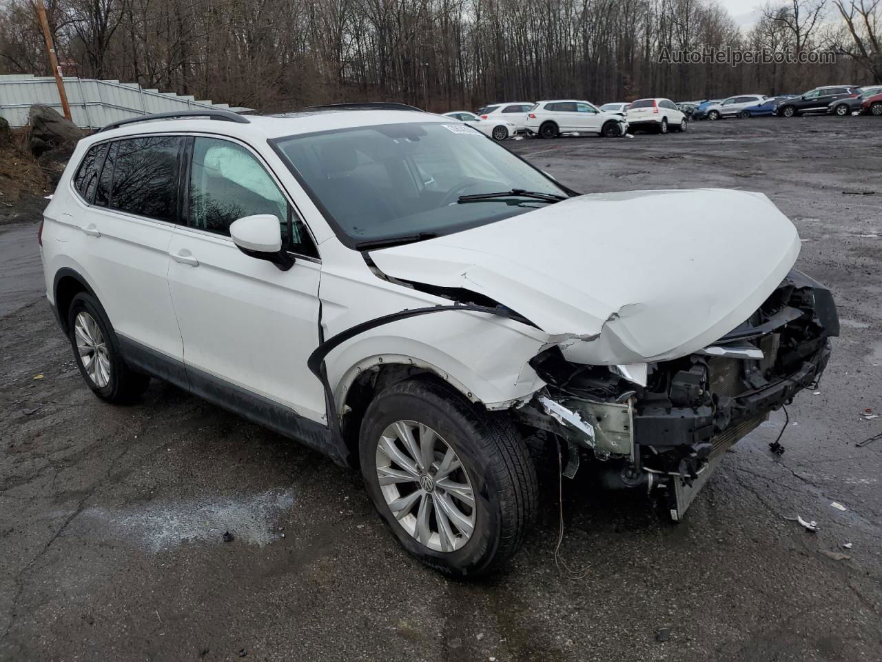 2018 Volkswagen Tiguan Se White vin: 3VV2B7AXXJM109671