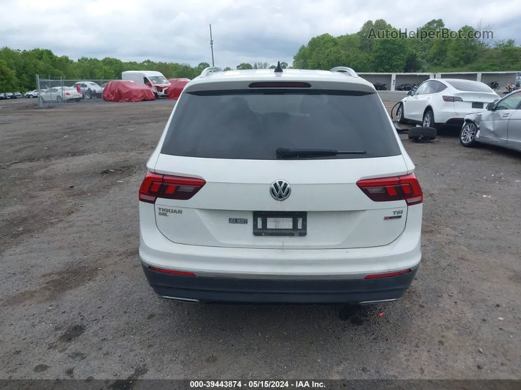 2018 Volkswagen Tiguan 2.0t Se/2.0t Sel White vin: 3VV2B7AXXJM145585