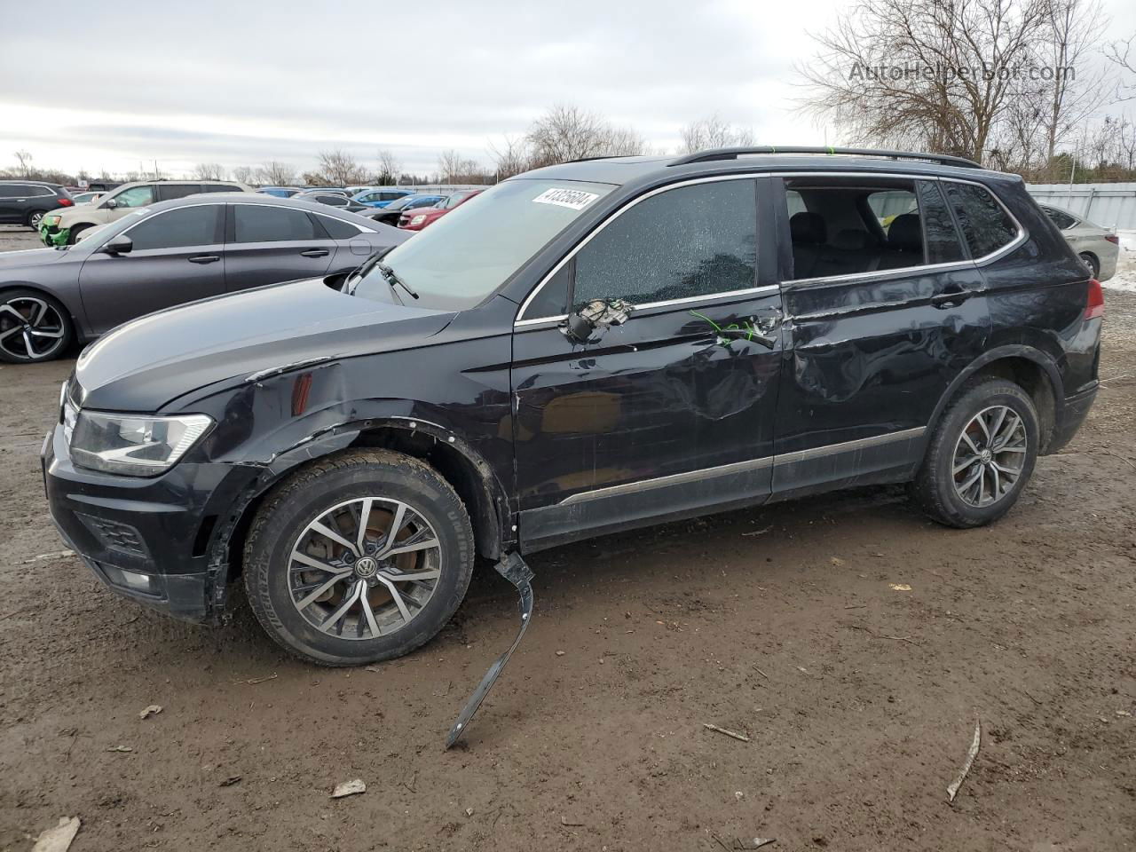 2018 Volkswagen Tiguan Se Black vin: 3VV2B7AXXJM170115