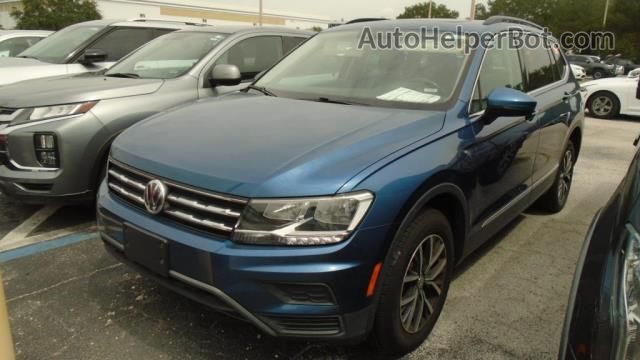 2018 Volkswagen Tiguan Sel/se Blue vin: 3VV2B7AXXJM215828