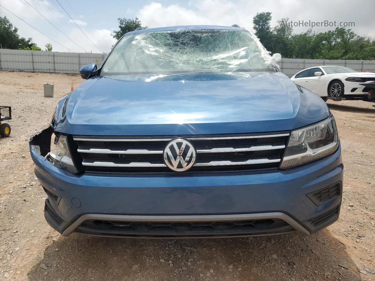 2019 Volkswagen Tiguan Se Синий vin: 3VV2B7AXXKM053359