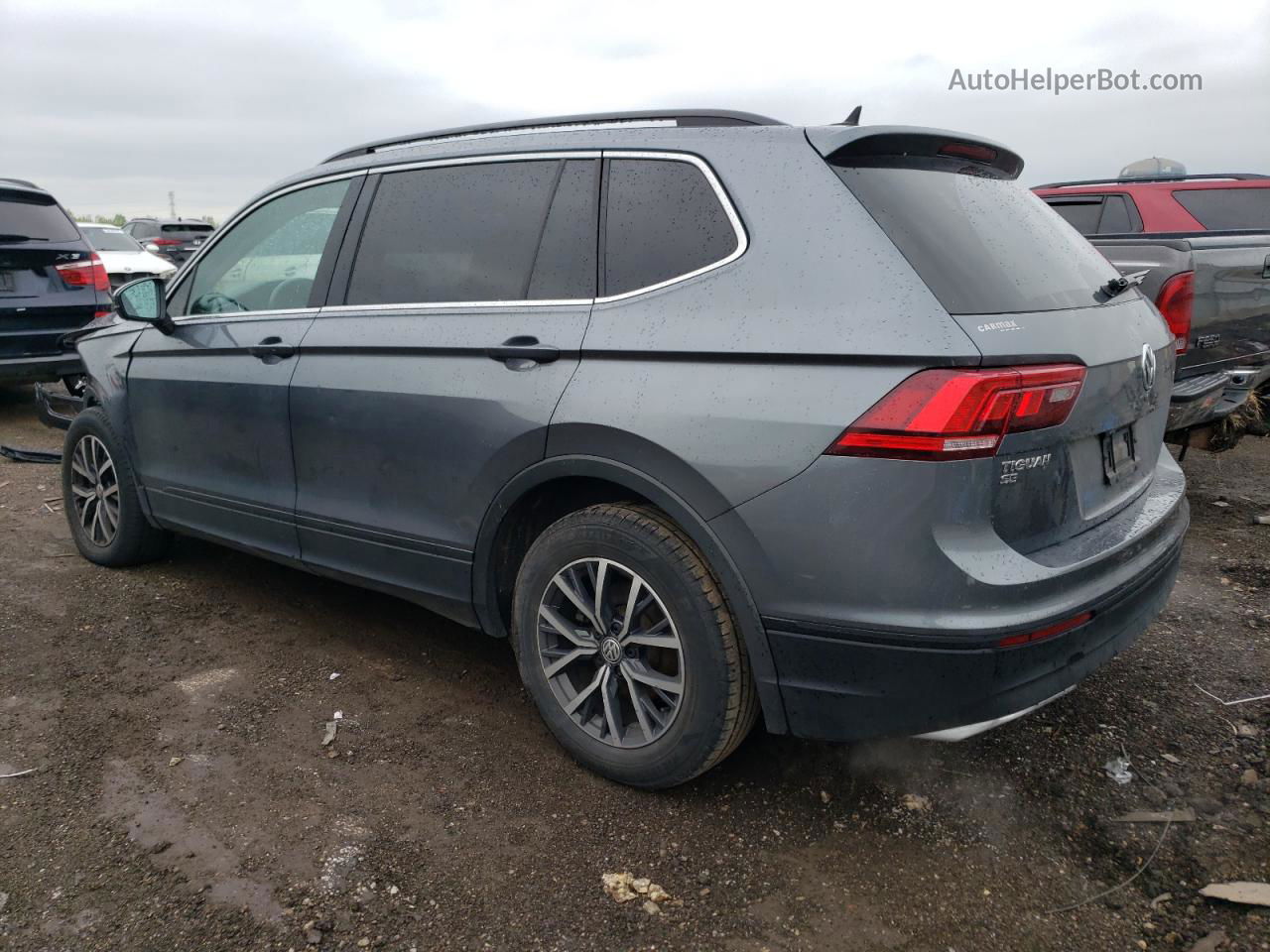 2019 Volkswagen Tiguan Se Серый vin: 3VV2B7AXXKM066967