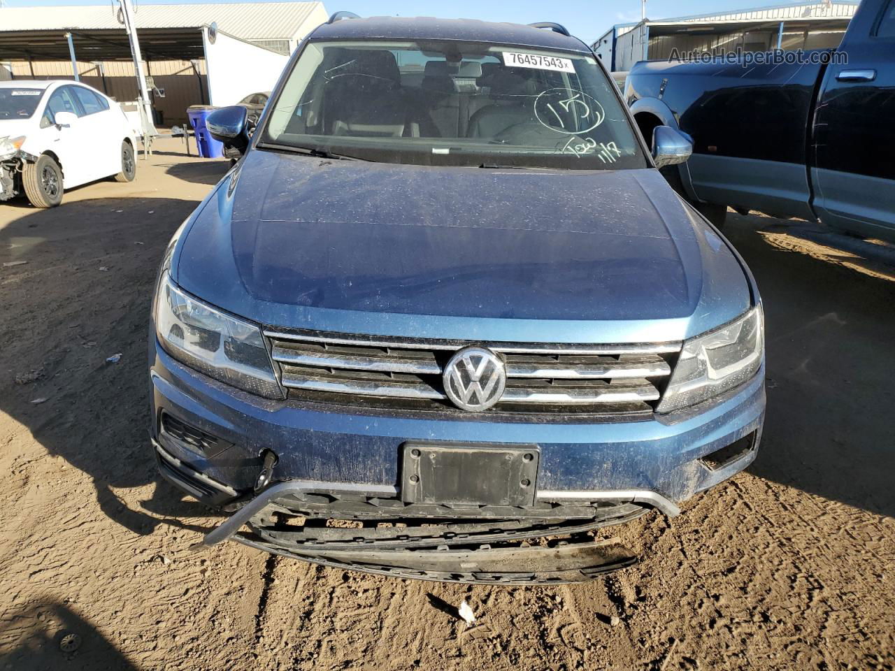 2019 Volkswagen Tiguan Se Blue vin: 3VV2B7AXXKM069531