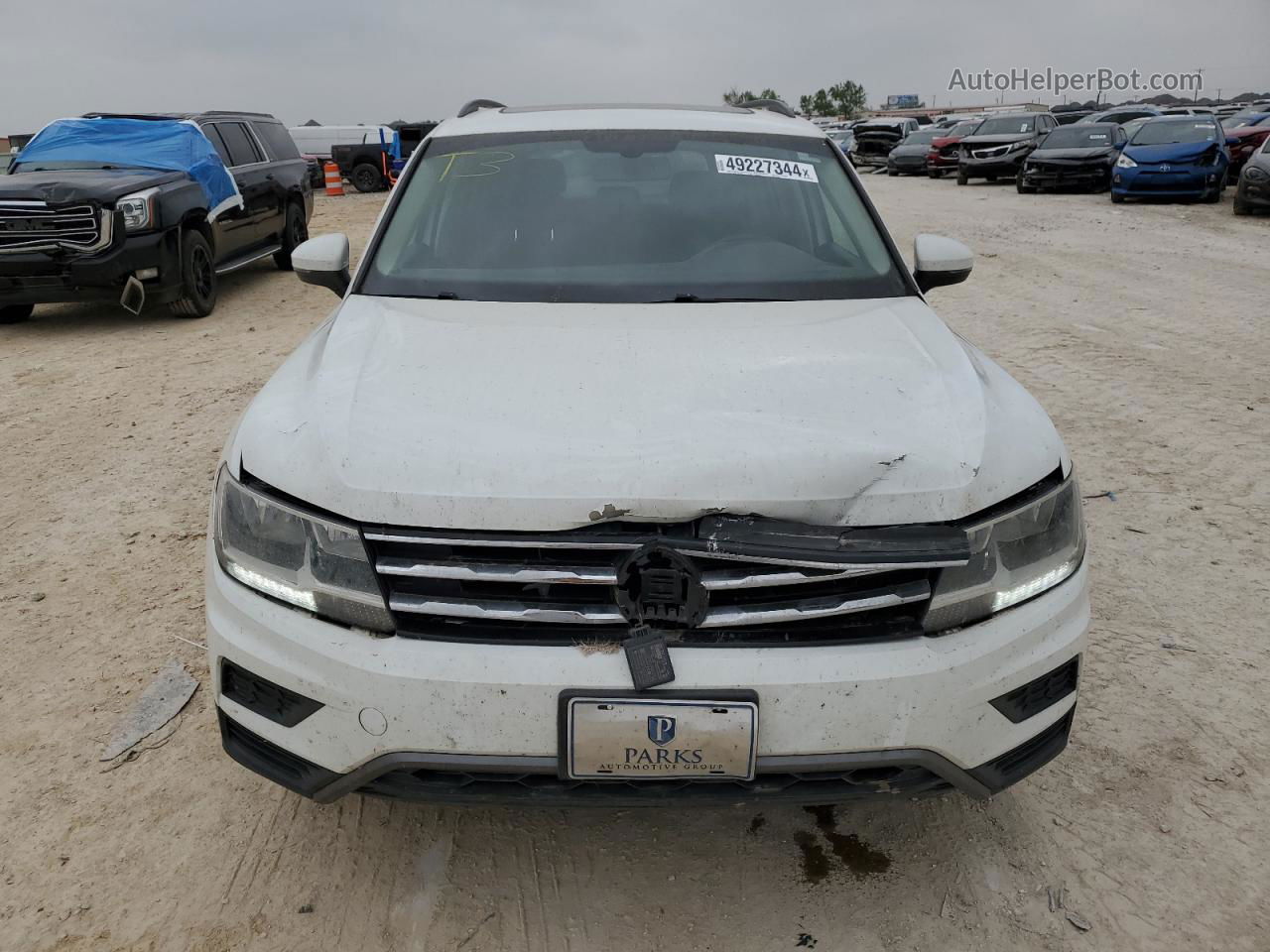 2019 Volkswagen Tiguan Se White vin: 3VV2B7AXXKM070632