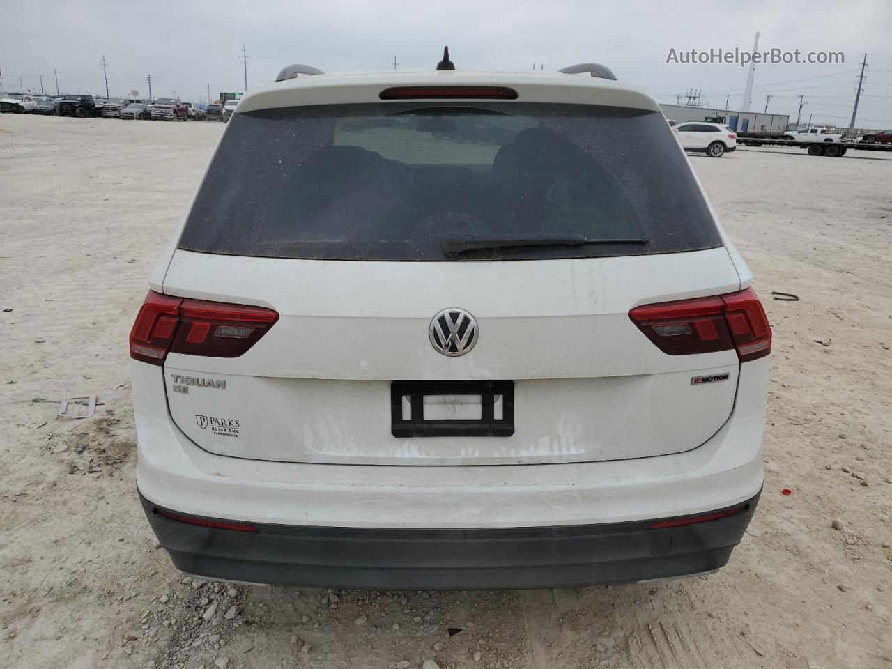 2019 Volkswagen Tiguan Se White vin: 3VV2B7AXXKM070632