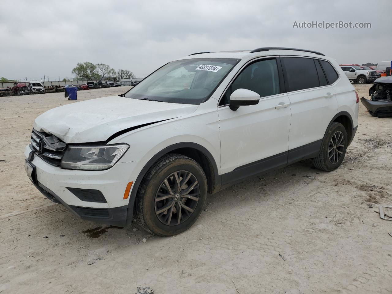 2019 Volkswagen Tiguan Se Белый vin: 3VV2B7AXXKM070632