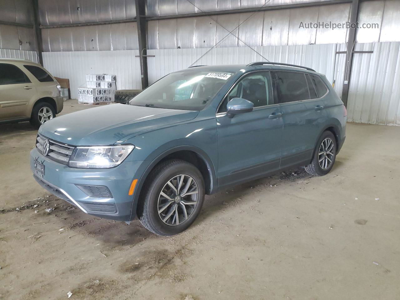 2019 Volkswagen Tiguan Se Gray vin: 3VV2B7AXXKM080142