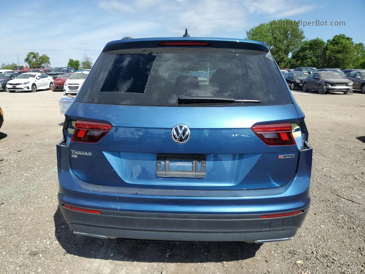 2019 Volkswagen Tiguan Se Blue vin: 3VV2B7AXXKM091948