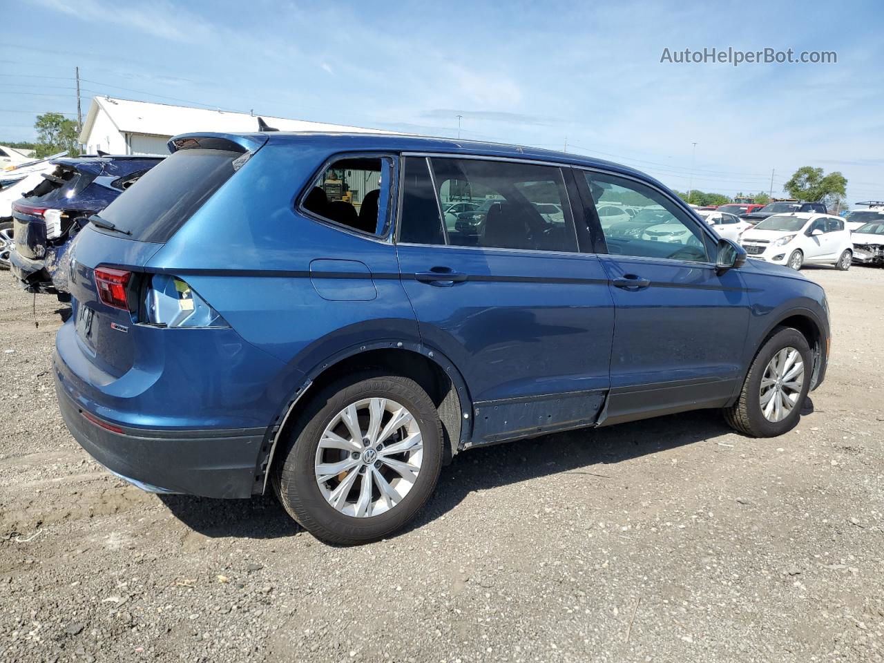 2019 Volkswagen Tiguan Se Blue vin: 3VV2B7AXXKM091948