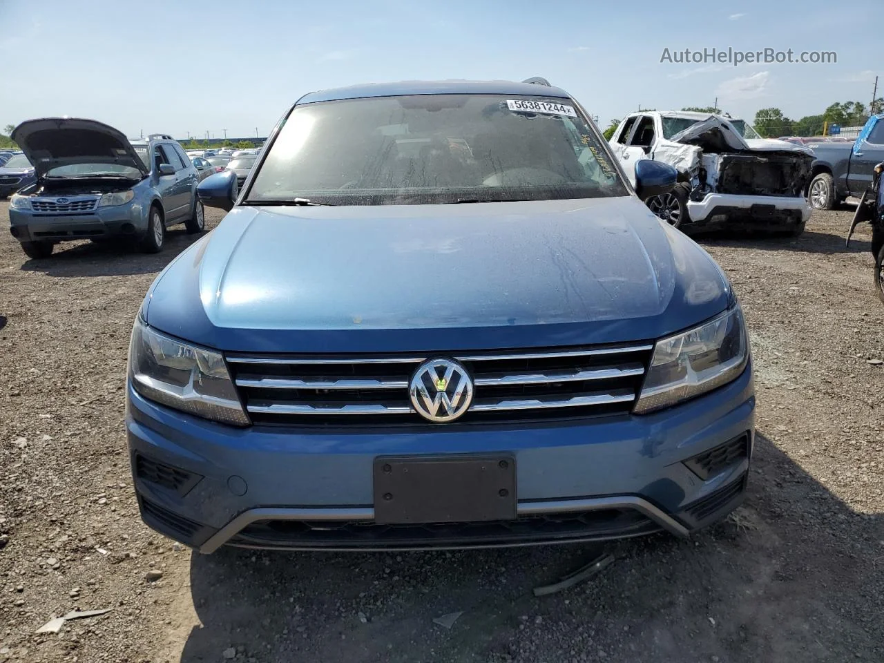 2019 Volkswagen Tiguan Se Blue vin: 3VV2B7AXXKM091948