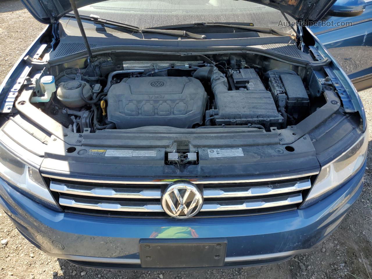 2019 Volkswagen Tiguan Se Blue vin: 3VV2B7AXXKM091948