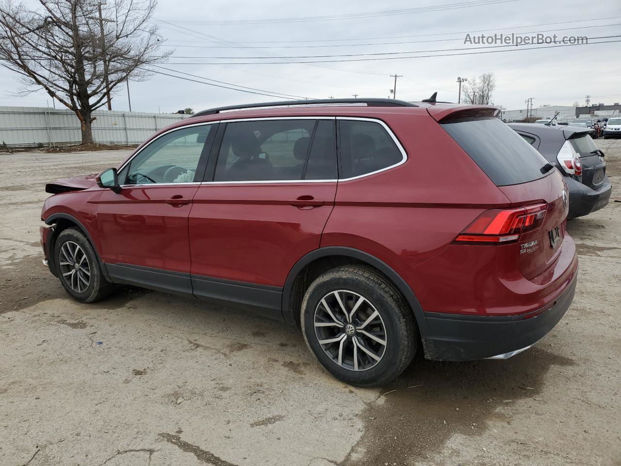 2019 Volkswagen Tiguan Se Burgundy vin: 3VV2B7AXXKM135043