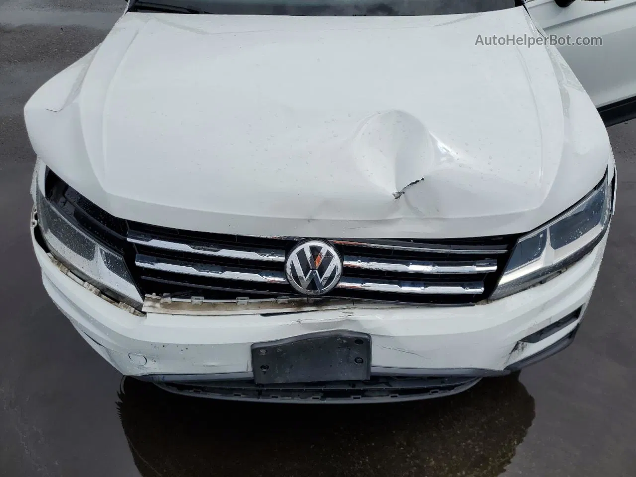 2019 Volkswagen Tiguan Se White vin: 3VV2B7AXXKM174103