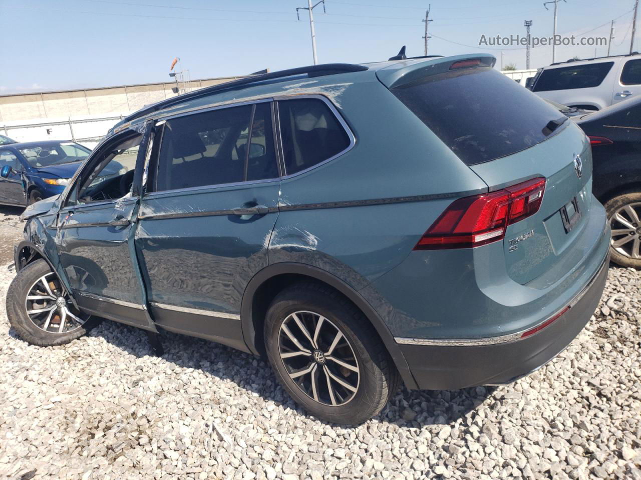 2021 Volkswagen Tiguan Se Blue vin: 3VV2B7AXXMM019991