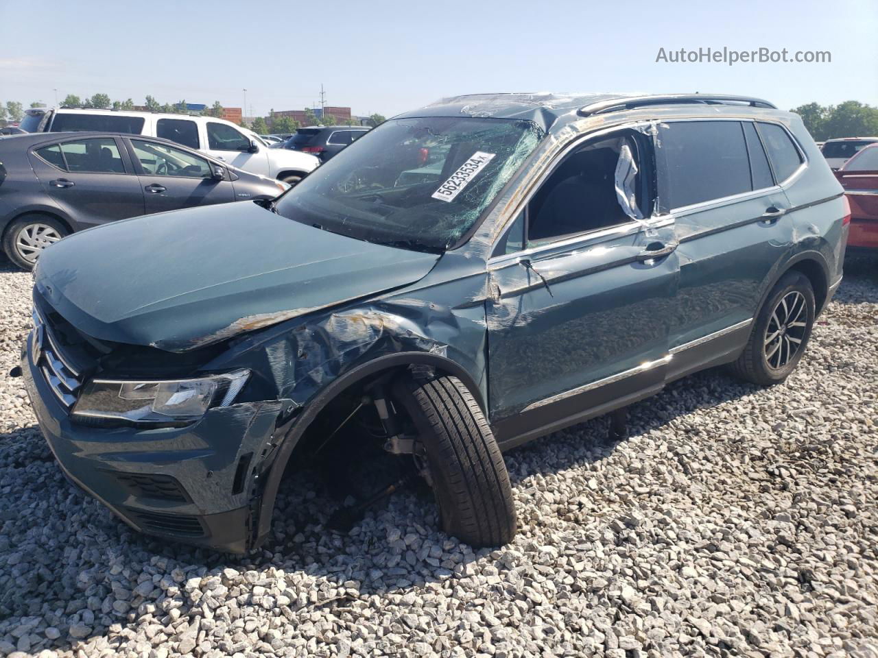 2021 Volkswagen Tiguan Se Blue vin: 3VV2B7AXXMM019991